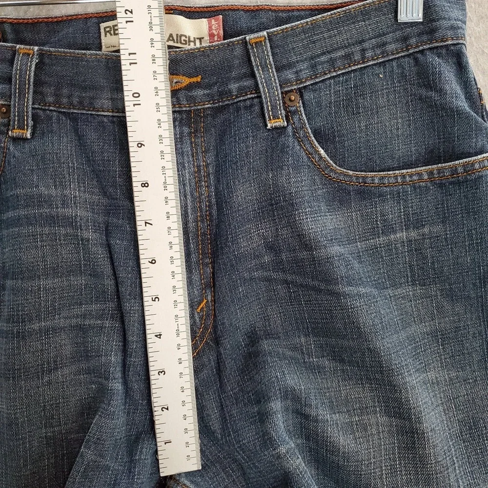 Levi's 559 Men Jeans 34x32 Blue Denim Relaxed Straight Mid‎ Rise Pockets Casual